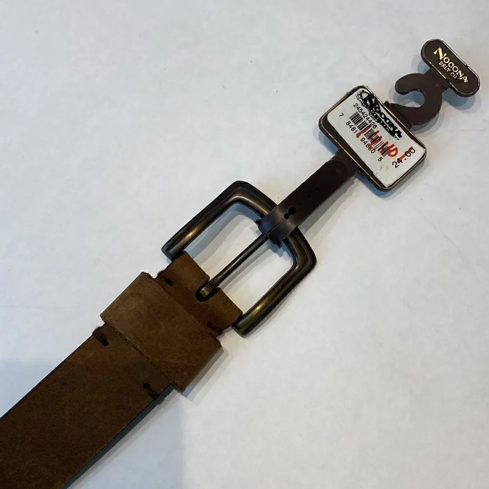 NEW Nocona Leather Belt Brown Size 26 Woven Braided 2454244